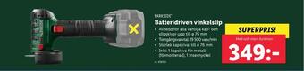 Lidl Batteridriven vinkelslip erbjuda