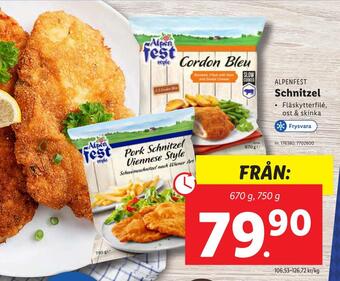 Lidl Schnitzel erbjuda