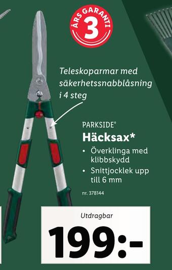 Lidl Häcksax erbjuda