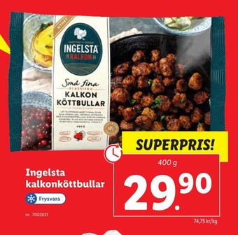 Lidl Ingelsta kalkonköttbullar erbjuda