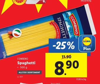 Lidl Spaghetti erbjuda