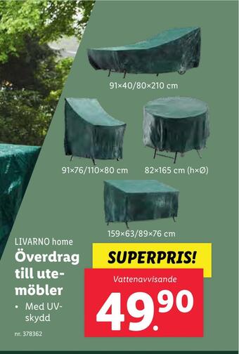 Lidl Överdrag till utemöbler erbjuda