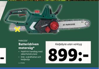 Lidl Batteridriven motorsåg erbjuda