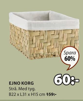 JYSK Ejno korg erbjuda