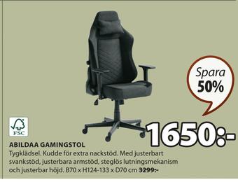 JYSK Abildaa gamingstol erbjuda