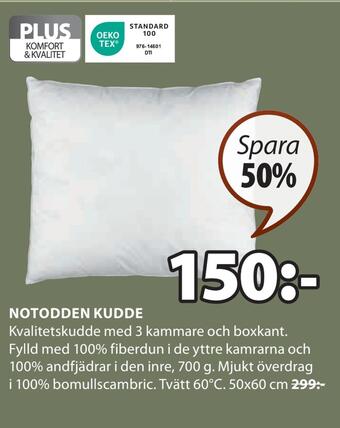 JYSK Notodden kudde erbjuda