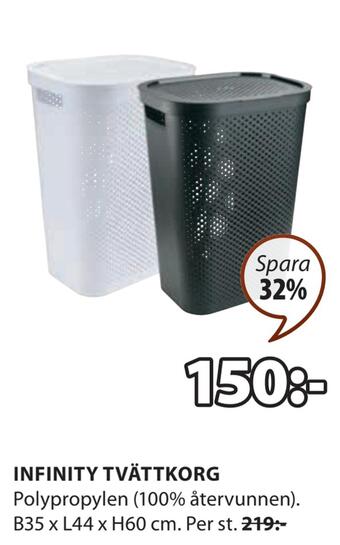 JYSK Infinity tvättkorg erbjuda