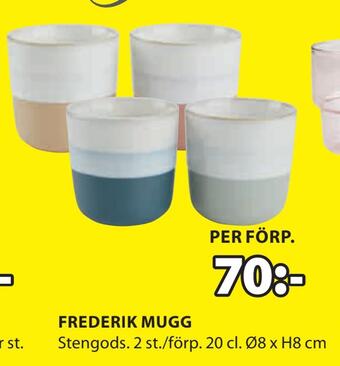 JYSK Frederik mugg erbjuda