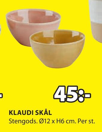 JYSK Klaudi skål erbjuda