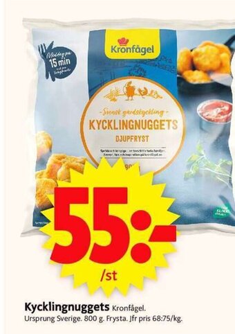 ICA Supermarket Kycklingnuggets Kronfågel erbjuda