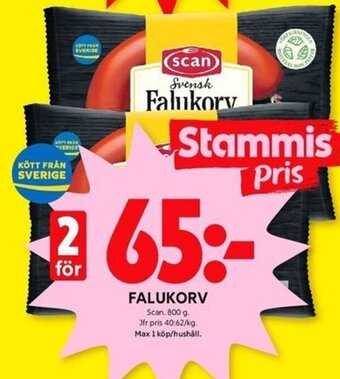 ICA Kvantum FALUKORV Scan. 800 g erbjuda