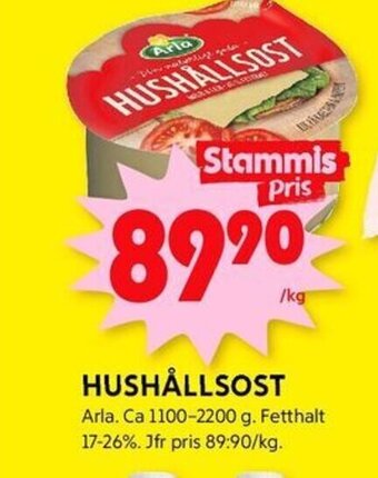 ICA Kvantum HUSHÅLLSOST Arla erbjuda