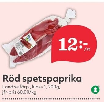 Hemköp Röd spetspaprika erbjuda