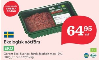 Hemköp Ekologisk nötfärs erbjuda