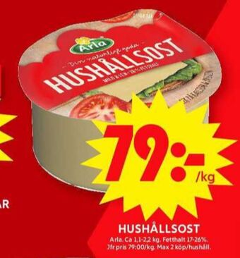 ICA Maxi Arla hushållsost erbjuda