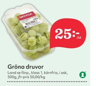 Hemköp Moyca vindruvor erbjuda