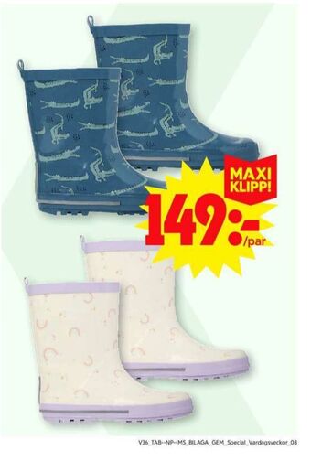 ICA Maxi Mywear gummistövlar erbjuda