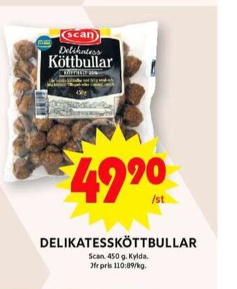 ICA Maxi Scan köttbullar erbjuda
