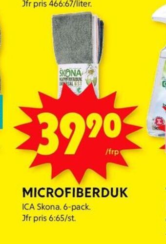 ICA Kvantum Skona mikrofiberdukar erbjuda