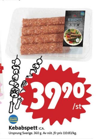 ICA Nära Ica kebabspett erbjuda
