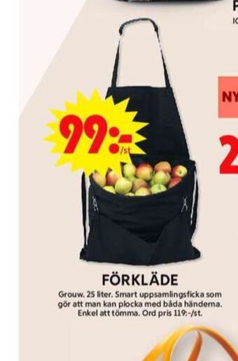 ICA Maxi Grouw fruktförkläde erbjuda