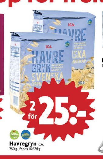 ICA Nära Ica havregryn erbjuda