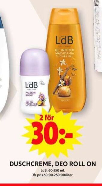 Ldb deodorant roll-on
