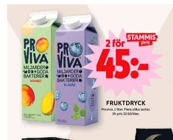 ICA Maxi Proviva fruktdryck erbjuda