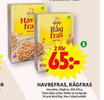 ICA Maxi Havrefras frukostprodukt erbjuda