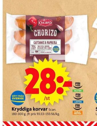 ICA Supermarket Scan chorizo erbjuda