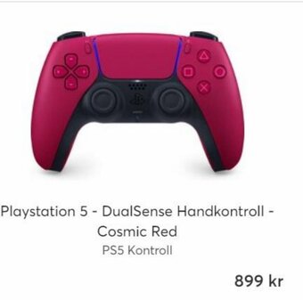 Playstation 5 - DualSense Handkontroll - Cosmic Red