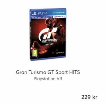 Webhallen Gran Turismo GT Sport HITS Playstation VR erbjuda