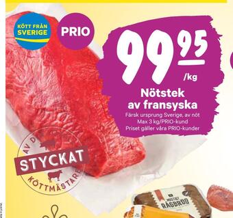 City Gross Nötstek av fransyska erbjuda