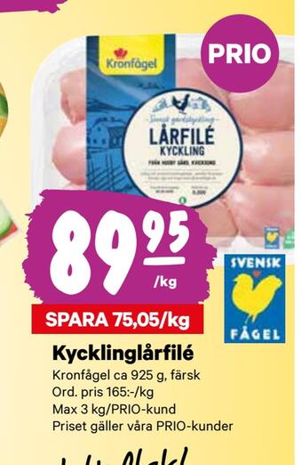 City Gross Kycklinglårfilé erbjuda