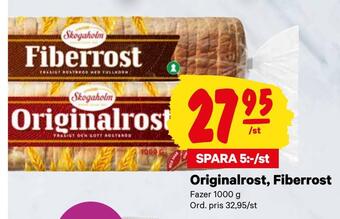 City Gross Originalrost, fiberrost erbjuda