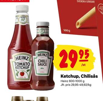City Gross Ketchup, chilisås erbjuda