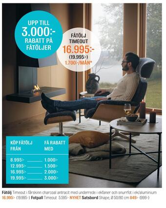 Mio Fåtölj timeout erbjuda