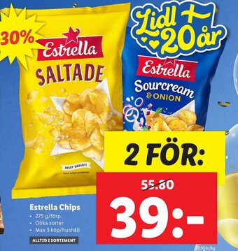 Lidl Estrella Chips erbjuda
