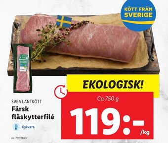 Lidl SVEA LANTKÖTT Färsk fläskytterfilé erbjuda