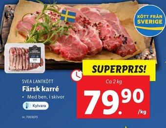 Lidl SVEA LANTKÖTT Färsk karré erbjuda