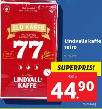 Lidl Lindvalls kaffe retro erbjuda