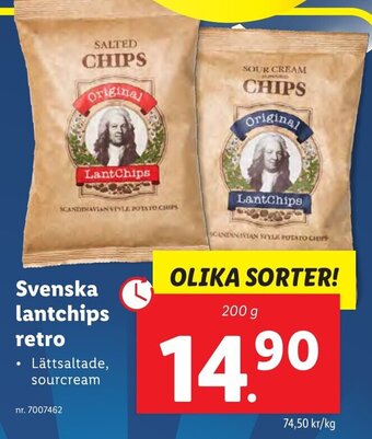 Lidl Svenska lantchips retro erbjuda