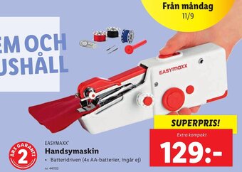 Lidl EASYMAXX® Handsymaskin erbjuda