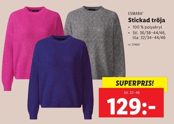 Lidl ESMARAⓇ Stickad tröja erbjuda
