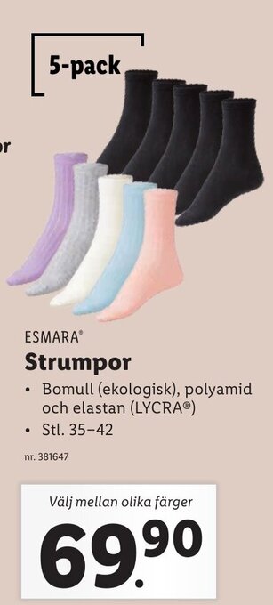 Lidl ESMARAⓇ Strumpor erbjuda