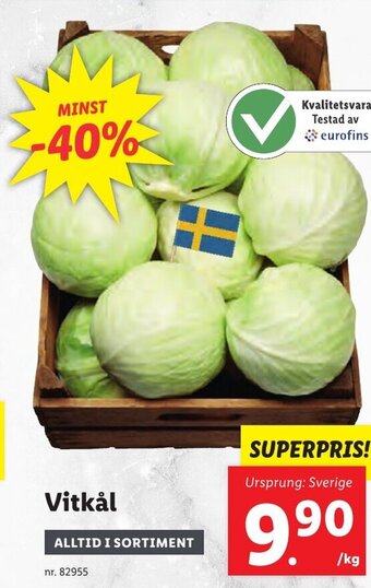 Lidl Vitkål erbjuda