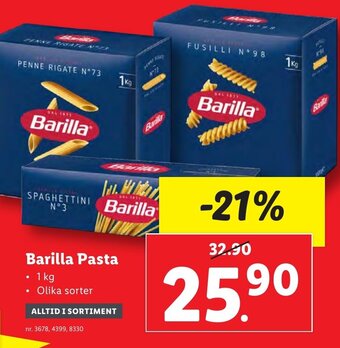 Lidl Barilla Pasta erbjuda