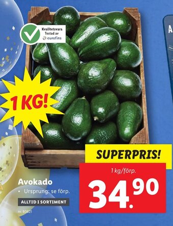 Lidl Avokado erbjuda