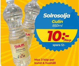 Matrix Butikerna Solrosolja Gulin 850ml erbjuda