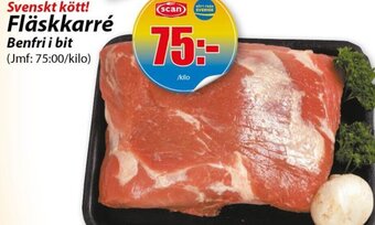 Extra Mjällby Stormarknad Svenskt kött! Fläskkarré Benfri i bit erbjuda